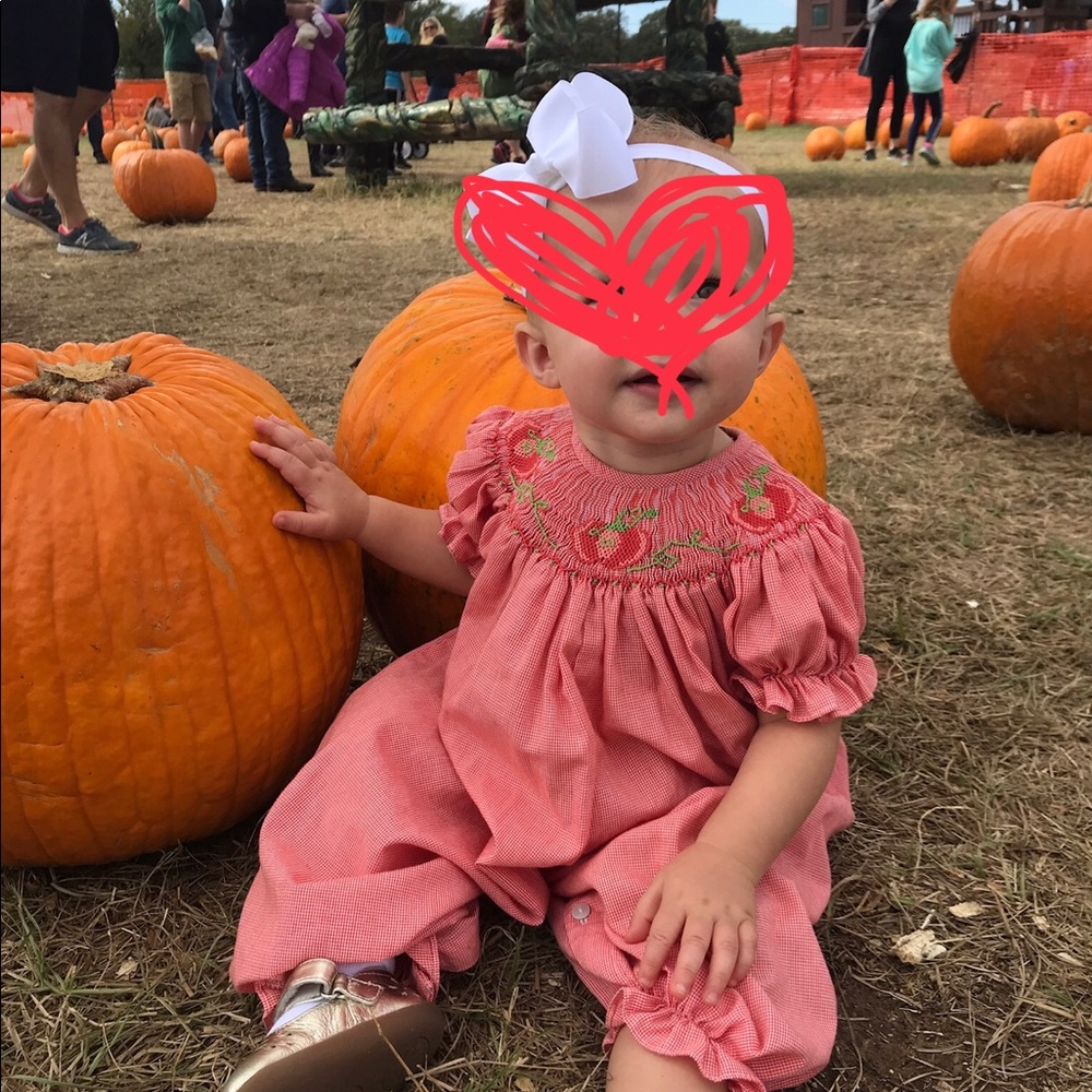Baby Girl Fall Pumpkin Romper
